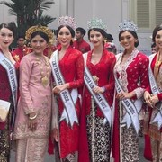 Berikut Sederet Gaya Busana Puteri Indonesia 2022 Saat Menghadiri Upacara HUT RI