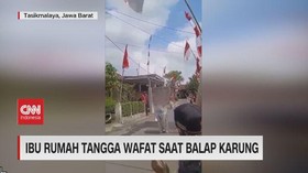 VIDEO: Ibu Rumah Tangga Meninggal Dunia Saat Lomba Balap Karung