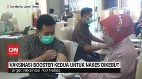 VIDEO: Vaksinasi Booster Kedua Untuk Nakes Dikebut