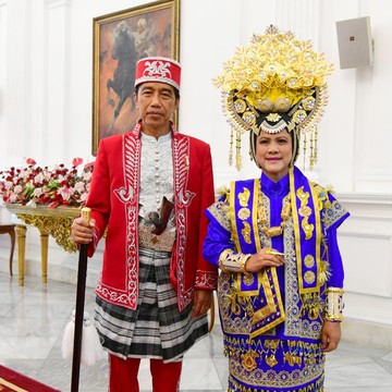 Deretan Busana Daerah yang Pernah Dikenakan Presiden Jokowi dan Ibu Iriana di Upacara HUT RI
