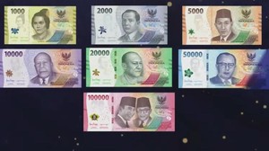 Bank Indonesia Resmi Luncurkan Uang Kertas Baru Rp1.000-Rp100.000, Ini Potretnya!