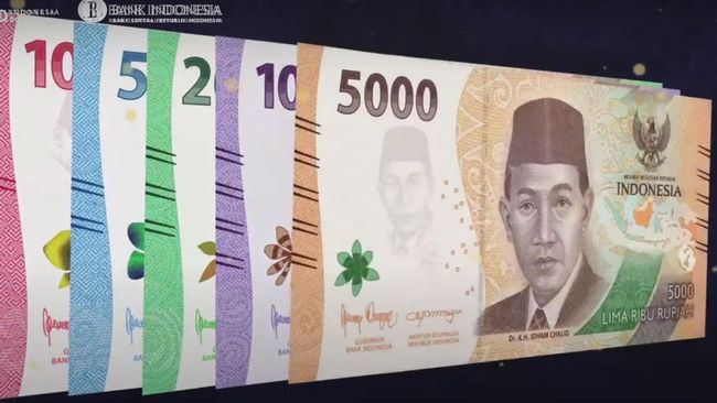 7 Pecahan Uang Rupiah Kertas Baru Emisi 2022 Keluaran Bank Indonesia