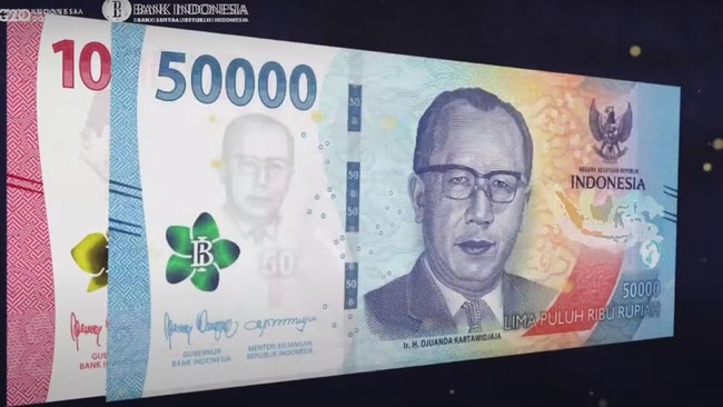 Bank Indonesia (BI) merilis uang baru rupiah tahun emisi 2022. Uang baru terdiri dari tujuh pecahan mulai dari Rp1.000 hingga Rp100 ribu.