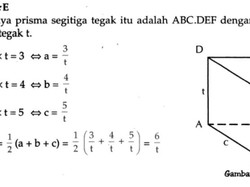 Contoh-Contoh Soal Dimensi Tiga dan Pembahasan, Plus Ringkasan Materinya