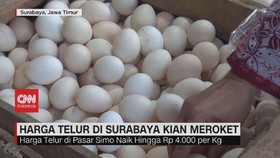 VIDEO: Harga Telur di Surabaya Kian Meroket