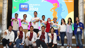 5 Ribu Pelari Semarakkan BRImo Colourful Run 2022