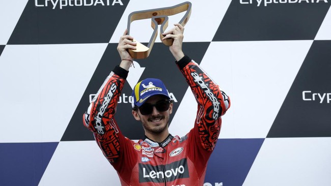 Profil pembalap Ducati Francesco Bagnaia yang menjadi pesaing serius Fabio Quartararo untuk juara MotoGP 2022.