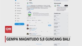 VIDEO: Gempa Magnitudo 5,8 Guncang Bali