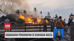 VIDEO: Kebakaran Penginapan di Kawasan Ancol