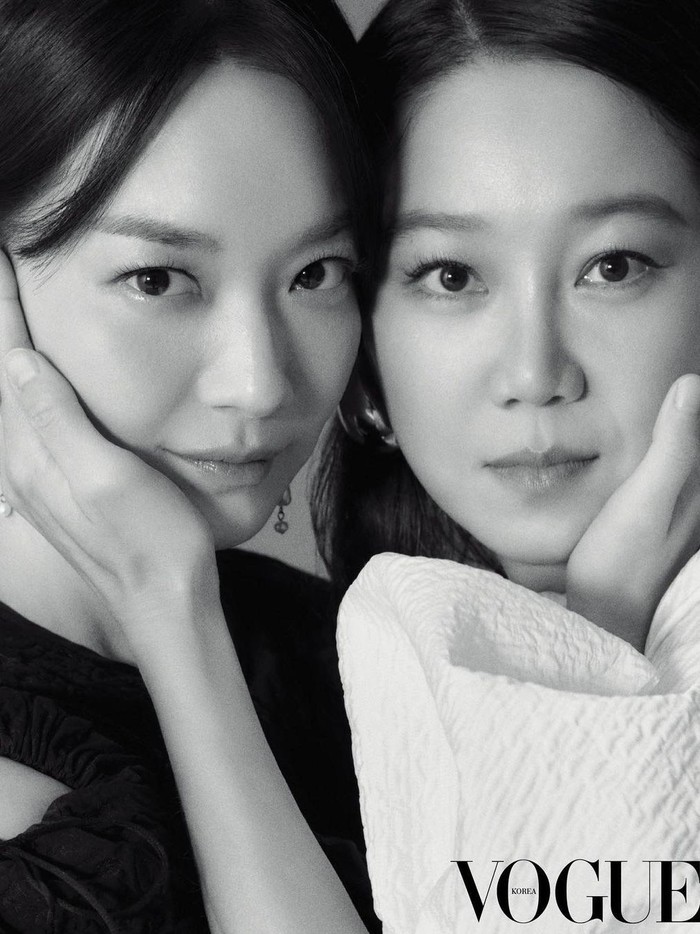 Baru-baru ini, dua aktris Korea papan atas yaitu Shin Min Ah dan Gong Hyo Jin menjalani pemotretan bersama untuk Vogue Korea./Foto: instagram.com/illusomina