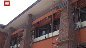 VIDEO: Proyek Pemkot Mojokerto Senilai 1,2 M Ambruk