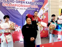 Valent, Bocah Karawang Juara Karate Internasional di Thailand