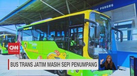 VIDEO: Resmi Beroperasi, Bus Trans Jatim Masih Sepi Penumpang