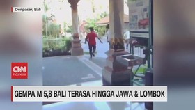 VIDEO: Gempa M 5,8 Bali Terasa Hingga Jawa dan Lombok