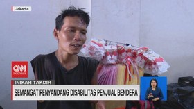 VIDEO: Semangat Penyandang Disabilitas Penjual Bendera