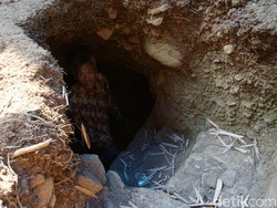 Warga Mojokerto Bangun Gua Bawah Tanah Sedalam 15 Meter