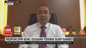 VIDEO: Respon DPR Soal Dugaan Terima Suap Sambo