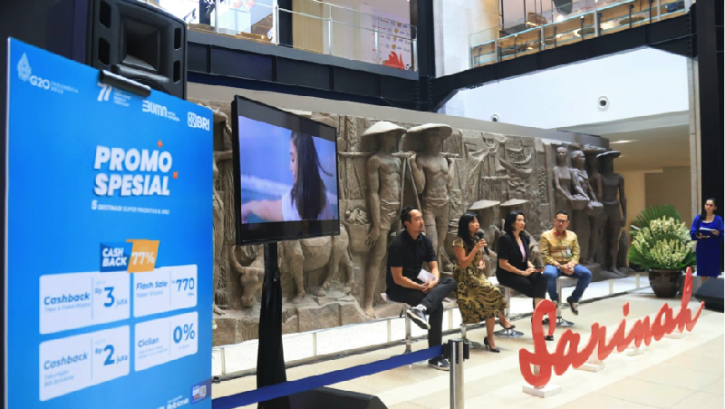 PT Bank Rakyat Indonesia (BRI) bersama PT Aviasi Pariwisata Indonesia atau InJourney melalui anak usahanya PT Hotel Indonesia Natour