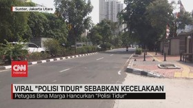 VIDEO: Viral Bikin Celaka, Polisi Tidur Mirip Zebra Cross Dibongkar