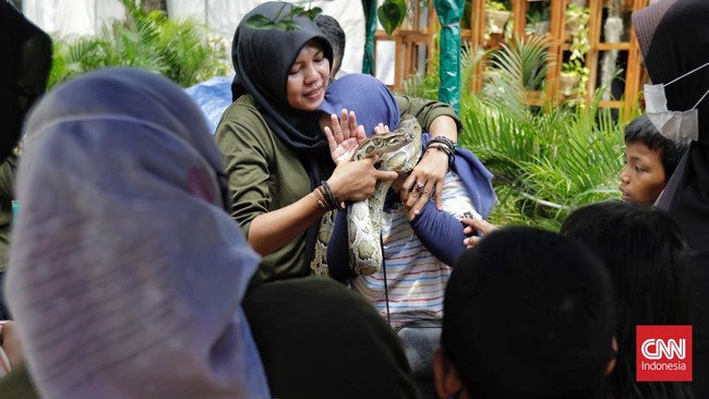 FOTO: Menikmati Akhir Pekan di Pameran Flora Fauna Lapangan Banteng