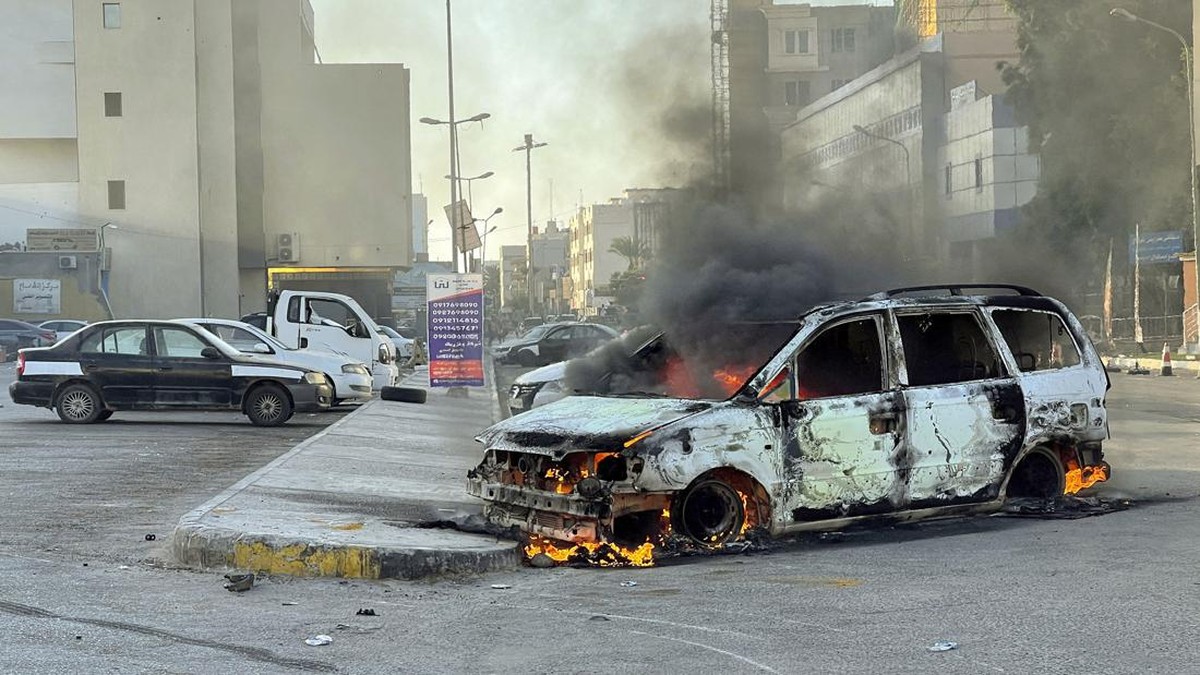 FOTO: Bentrok di Tripoli Libya Tewaskan 23 Orang
