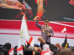 Kirab Merah Putih, Kapolri: Jaga Semangat Persatuan Menuju Indonesia Emas 2045