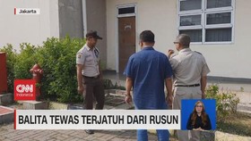 VIDEO: Balita Tewas Terjatuh dari Rusun