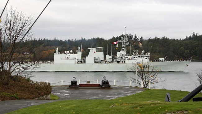 Kapal perang Angkatan Laut Kanada, Her Majesty's Canadian Ship (HMCS) Winnipeg, akan bersandar ke Jakarta pada Jumat (31/8).