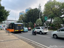 Antisipasi Demo, Lalin ke Arah Medan Merdeka Barat Ditutup