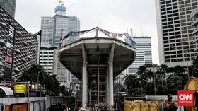 FOTO: Rp600 M untuk Permak Wajah Baru Halte Bus TransJakarta