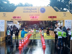 Duet Pelari Afrika Juarai Kategori Open Maybank Marathon 2022 di Bali