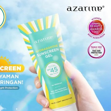 img-title Jadi Sunscreen Viral, Simak Kandungan dan Manfaat Azarine Hydrasoothe Sunscreen Gel SPF45 PA++++