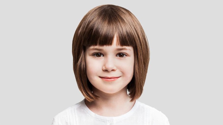Ilustrasi model rambut anak perempuan