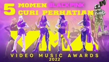Infografis: 5 Momen BLACKPINK Curi Perhatian di MTV VMAs 2022