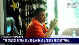 Rekonstruksi Kasus Brigadir J, Sambo Tersenyum Meski Tangan Terikat