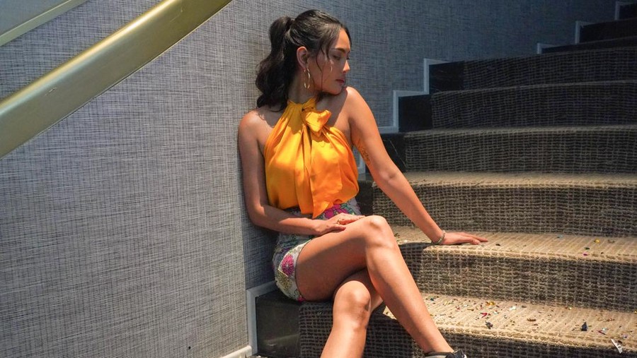 Erika Carlina saat membahas kedekatannya dengan Morgan Oey.