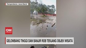 VIDEO: Gelombang TInggi dan Banjir Rob Terjang Obyek Wisata