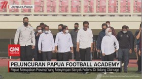 VIDEO: Peluncuran Papua Football Academy di Stadion Lukas Enembe