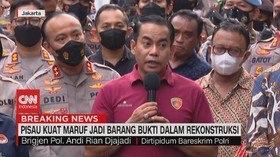 VIDEO: Pisau Kuat Maruf Jadi Barang Bukti Dalam Rekonstruksi