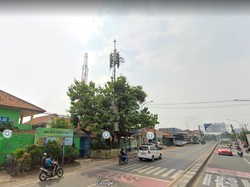 Penampakan Tiang BTS Sebelum Roboh Ditabrak Truk di Bekasi