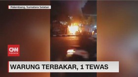 VIDEO: Warung Terbakar, Satu Orang Tewas