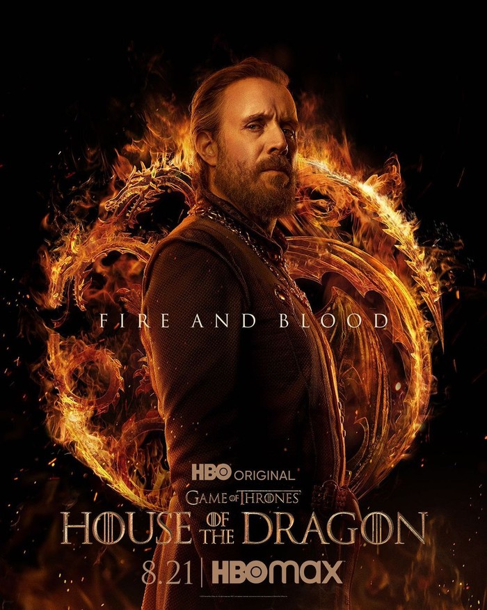 Karakter kunci lainnya adalah Ser Otto Hightower yang diperankan aktor Rhys Ifans. Ia adalah kaki tangan raja yang patuh dan setia. Meski begitu, justru seringkali berselisih dengan saudara laki-laki sang raja. /Foto: Instagram/houseofthedragonhbo