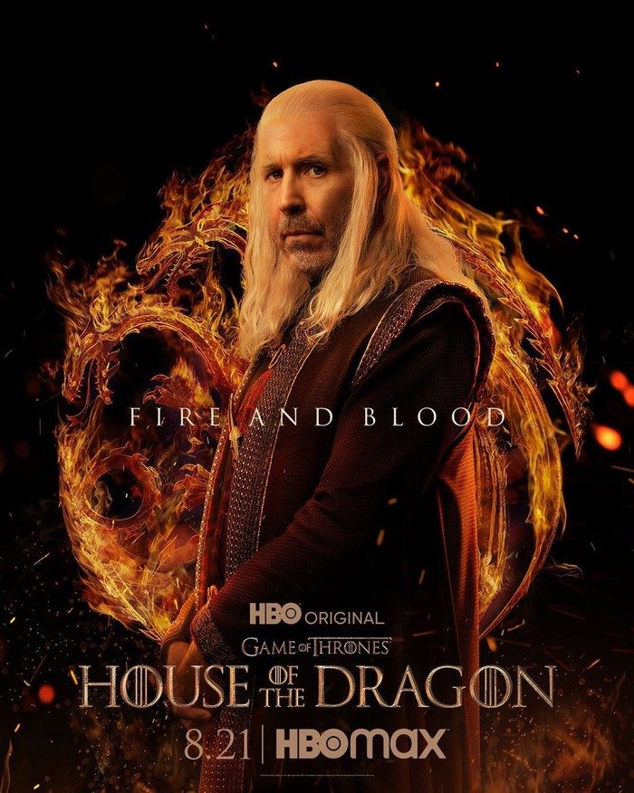King Viserys I Targaryen tak lain adalah raja dari Westeros yang diperankan aktor Paddy Considine. Ia tak memiliki anak laki-laki, sehingga harus memilih pewaris takhta antara sang putri atau adik laki-lakinya. /Foto: Instagram/houseofthedragonhbo