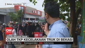 VIDEO: Olah TKP Kecelakaan Maut Truk di Bekasi