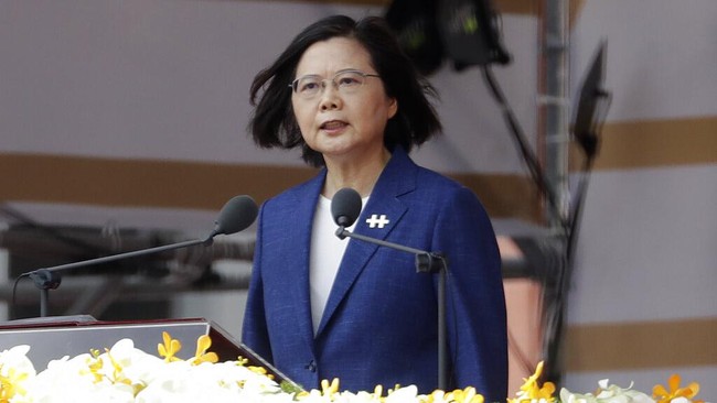Presiden Taiwan, Tsai Ing-wen, menegaskan kepada China bahwa perang bersenjata bukan pilihan untuk menyelesaikan masalah di antara mereka.