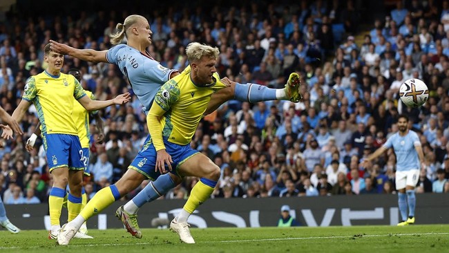 Erling Haaland memberikan pesan usai memecahkan rekor gila saat Manchester City mengalahkan Nottingham Forest 6-0 di Liga Inggris, Kamis (1/9) dini hari WIB.