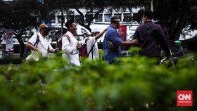 FOTO: Aksi Penyandang Disabilitas di Kemendagri