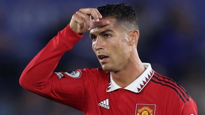 Ronaldo vs Leicester City: Cadangan Tapi Nyaris Cetak Gol Salto