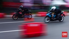 FOTO: Tekan Balap Liar, Street Race ala Polisi Kembali Digelar