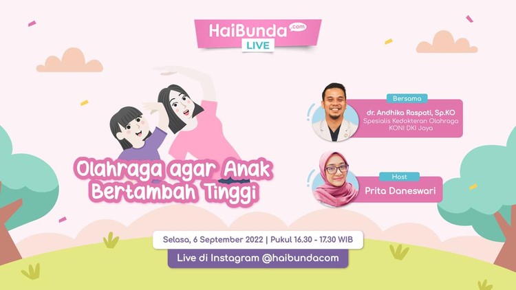 HaiBunda Live Olahraga agar Anak Tinggi HaiBunda Live Olahraga agar Anak Tinggi